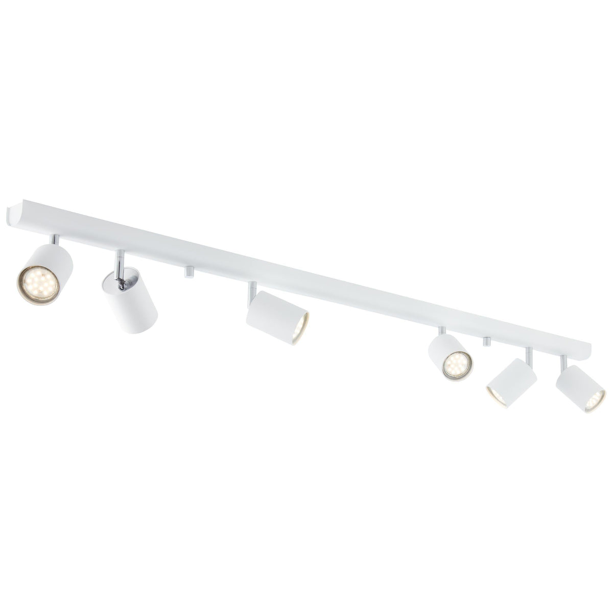 Brilliant 6 Light 210W Different Spotlight - White | 94416/05 from DID Electrical - guaranteed Irish, guaranteed quality service. (6977609269436)