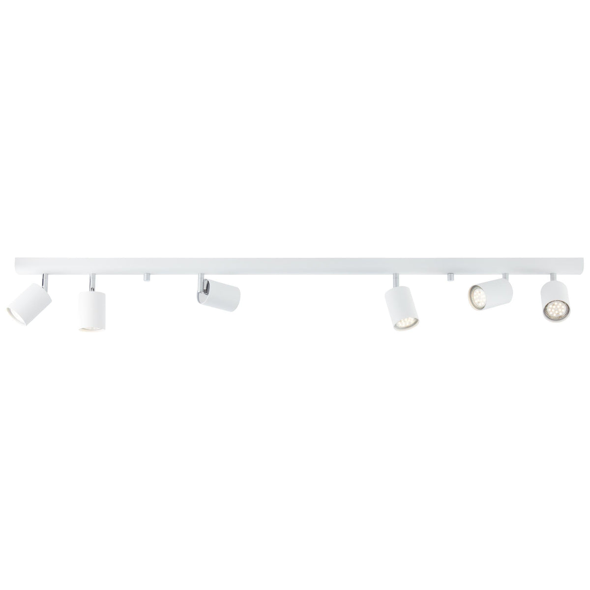 Brilliant 6 Light 210W Different Spotlight - White | 94416/05 from DID Electrical - guaranteed Irish, guaranteed quality service. (6977609269436)