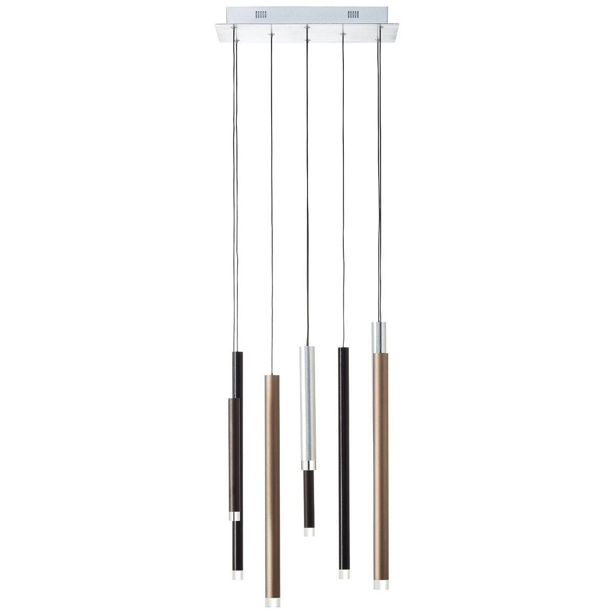 Brilliant 8 Light 32W Cembalo LED Pendant Light - Brown &amp; Coffee | G93763/20 from DID Electrical - guaranteed Irish, guaranteed quality service. (6977612021948)