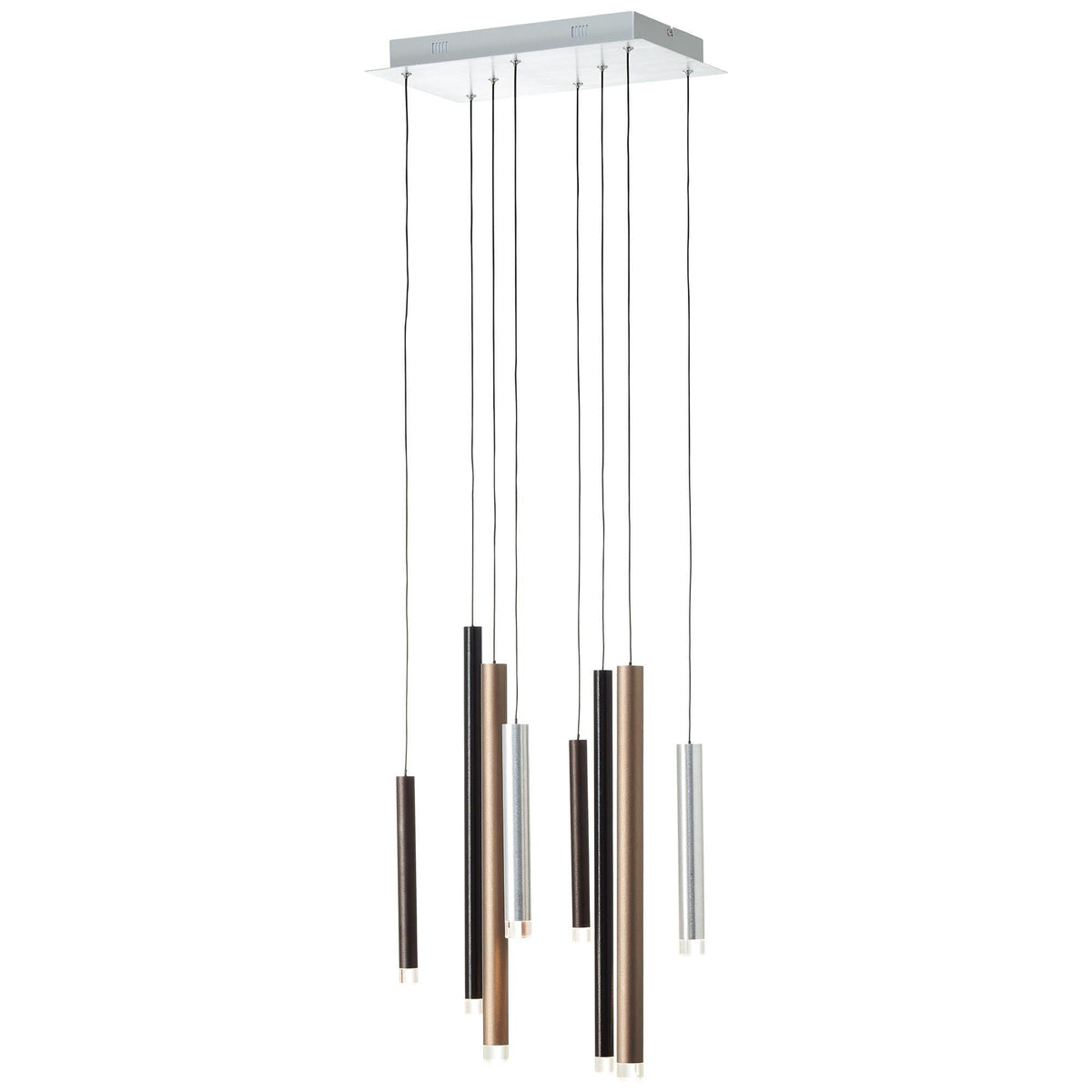 Brilliant 8 Light 32W Cembalo LED Pendant Light - Brown &amp; Coffee | G93763/20 from DID Electrical - guaranteed Irish, guaranteed quality service. (6977612021948)