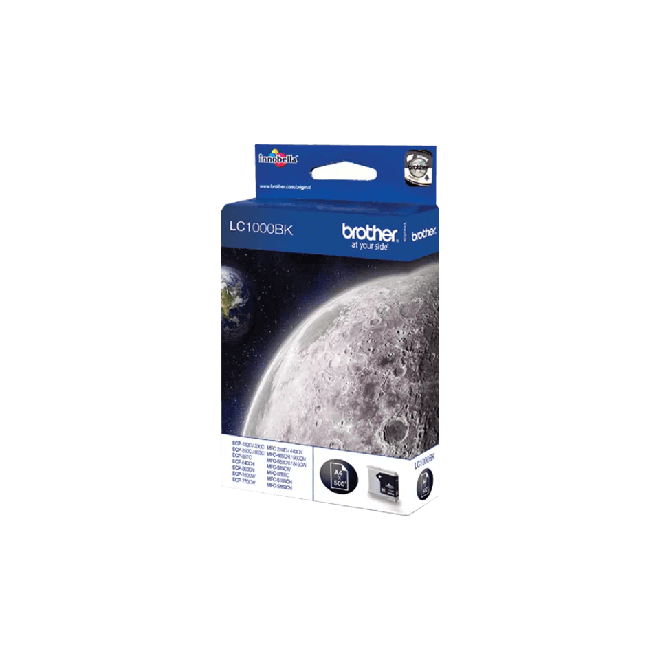 Brother LC1000BK Genuine Inkjet Cartridge - Black | SBRO0445 (7538782896316)