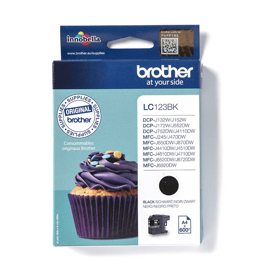 Brother LC123BK Ink Cartridge - Black | SBRO0597 (7529484714172)