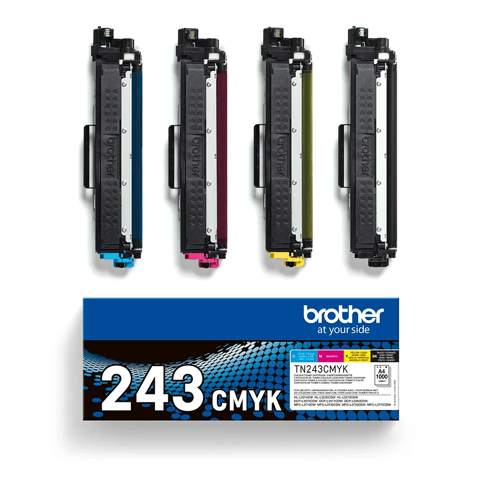 Brother TN-243CMYK Toner Value Pack - Cyan, Magenta, Yellow and Black | SBRO0860 (7105847263420)