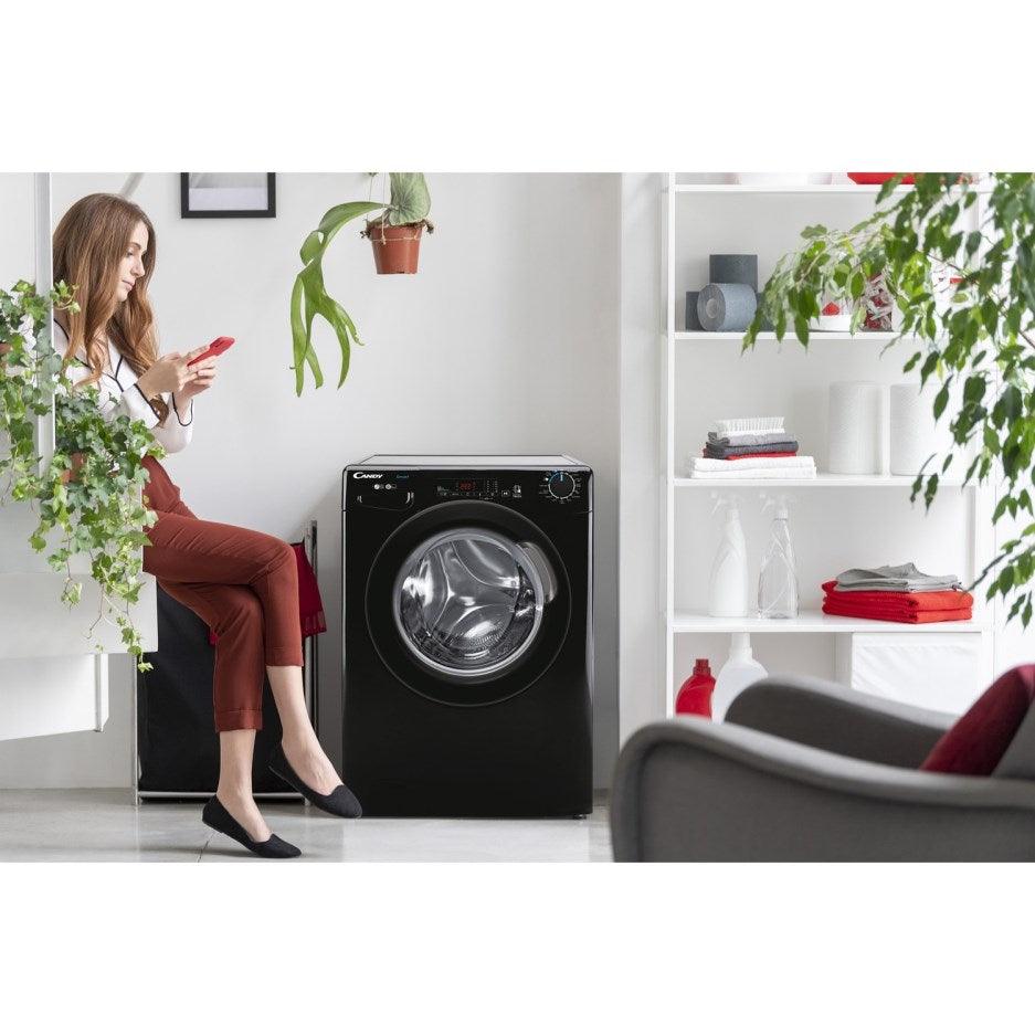 Candy 8KG 1400 Spin Freestanding Washing Machine - Black | CS148TBBE/1-80 (7269689721020)