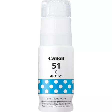 Canon GI-51C 135ml Ink Bottle - Cyan | SCAN2392 (7529413443772)