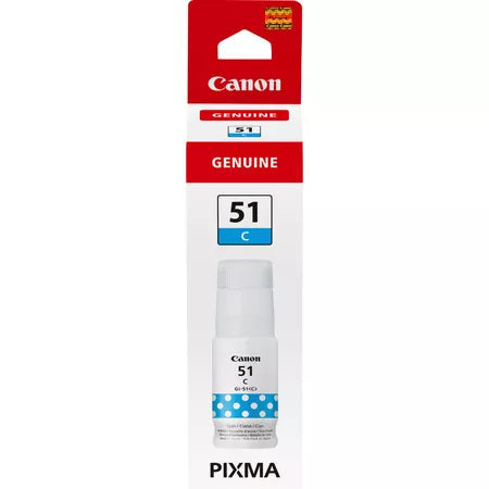 Canon GI-51C 135ml Ink Bottle - Cyan | SCAN2392 (7529413443772)