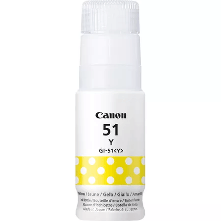 Canon GI-51Y 70ml Ink Bottle - Yellow | SCAN2393 (7529497985212)