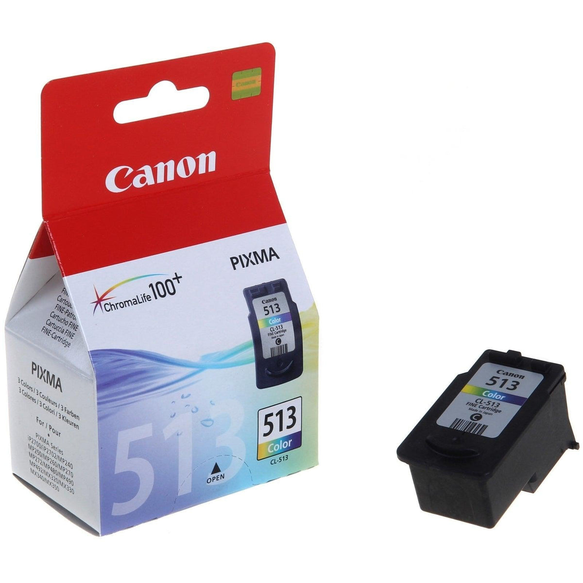 Canon High Yield Tri-Colour Ink Cartridge - Black | CL-513 from DID Electrical - guaranteed Irish, guaranteed quality service. (6890735173820)