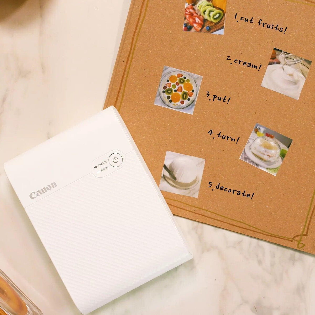 Canon Selphy Square QX10  Wireless Compact Photo Printer - White | 4108C003 (7317833121980)