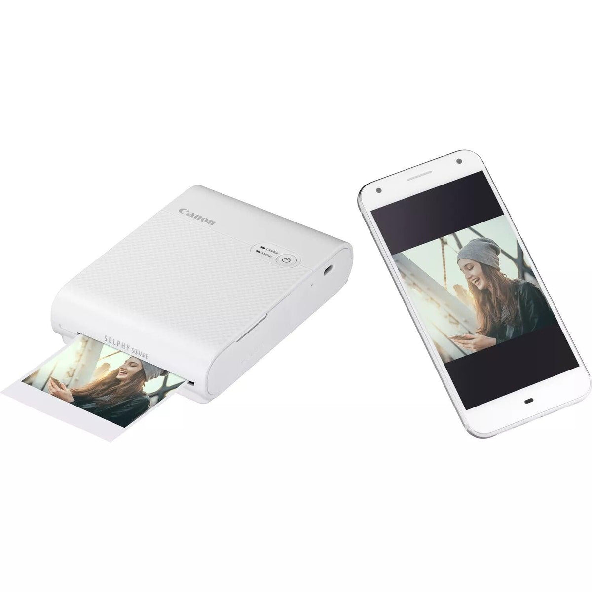 Canon Selphy Square QX10  Wireless Compact Photo Printer - White | 4108C003 (7317833121980)