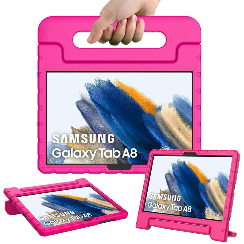 Caseguru 10.5" Samsung Galaxy Tab A8 Folio Case for Kids with Handle - Pink | 047749 (7498106110140)