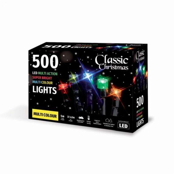 Clearance Classic Christmas 500L Super Bright LED Lights - Multicolour | CCC011917 (7242648748220)