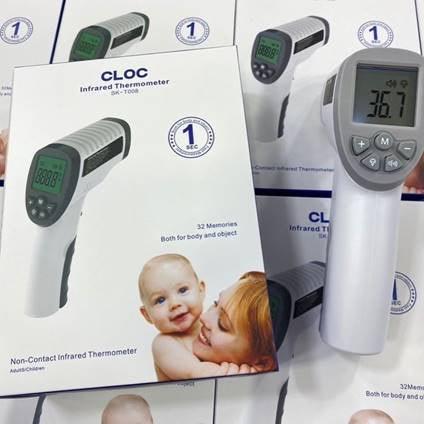 CLOC Contactless Infrared Digital Thermometer - White | 882372 from DID Electrical - guaranteed Irish, guaranteed quality service. (6890871980220)
