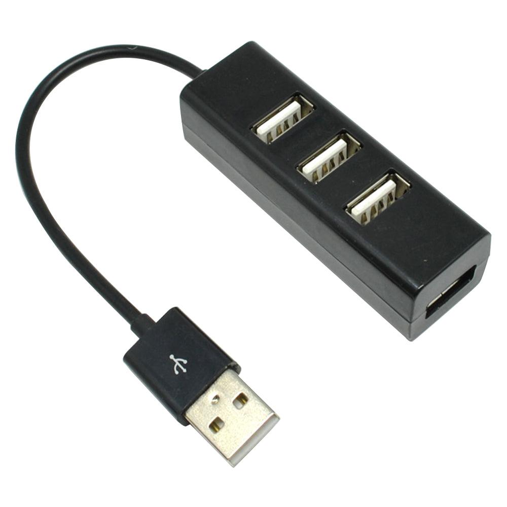 Fleming Connectech 0.15m USB 2.0 Hub 4-port - Black | OC4084 (7096610652348)
