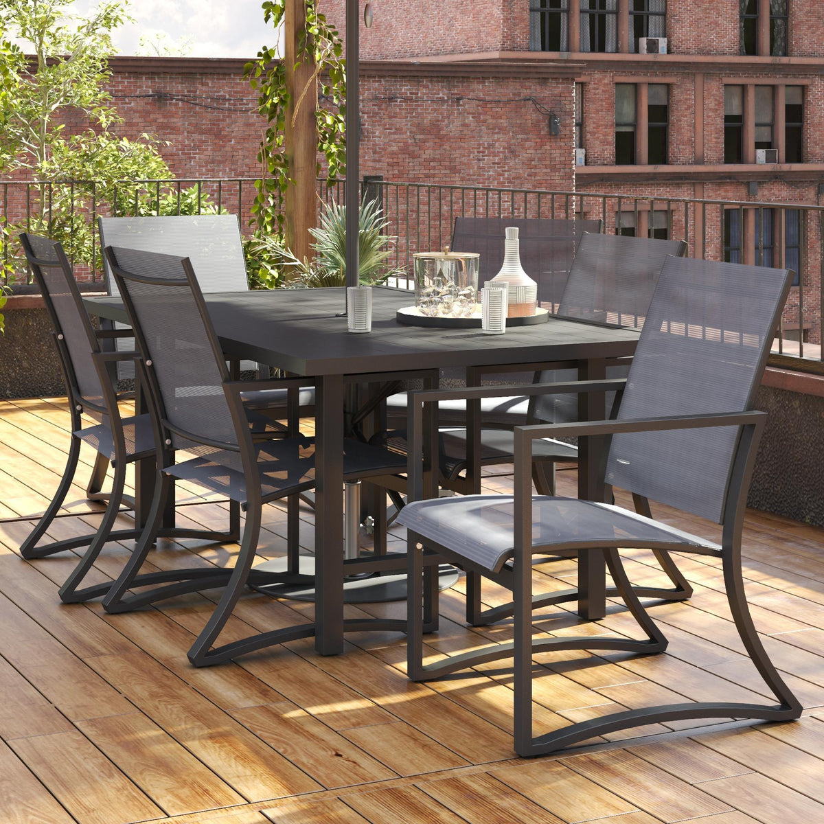 Cosco Capitol Hill Set of 6 Outdoor Dining Chairs - Light Grey | 88681LGCEUK from DID Electrical - guaranteed Irish, guaranteed quality service. (6977708687548)