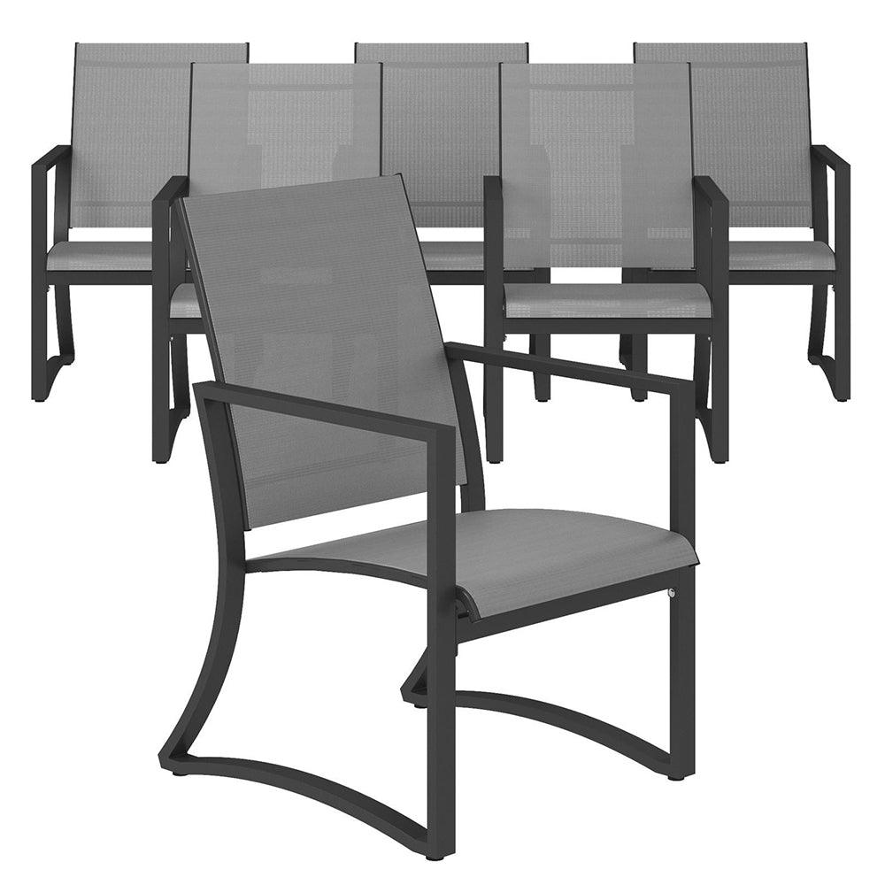 Cosco Capitol Hill Set of 6 Outdoor Dining Chairs - Light Grey | 88681LGCEUK from DID Electrical - guaranteed Irish, guaranteed quality service. (6977708687548)