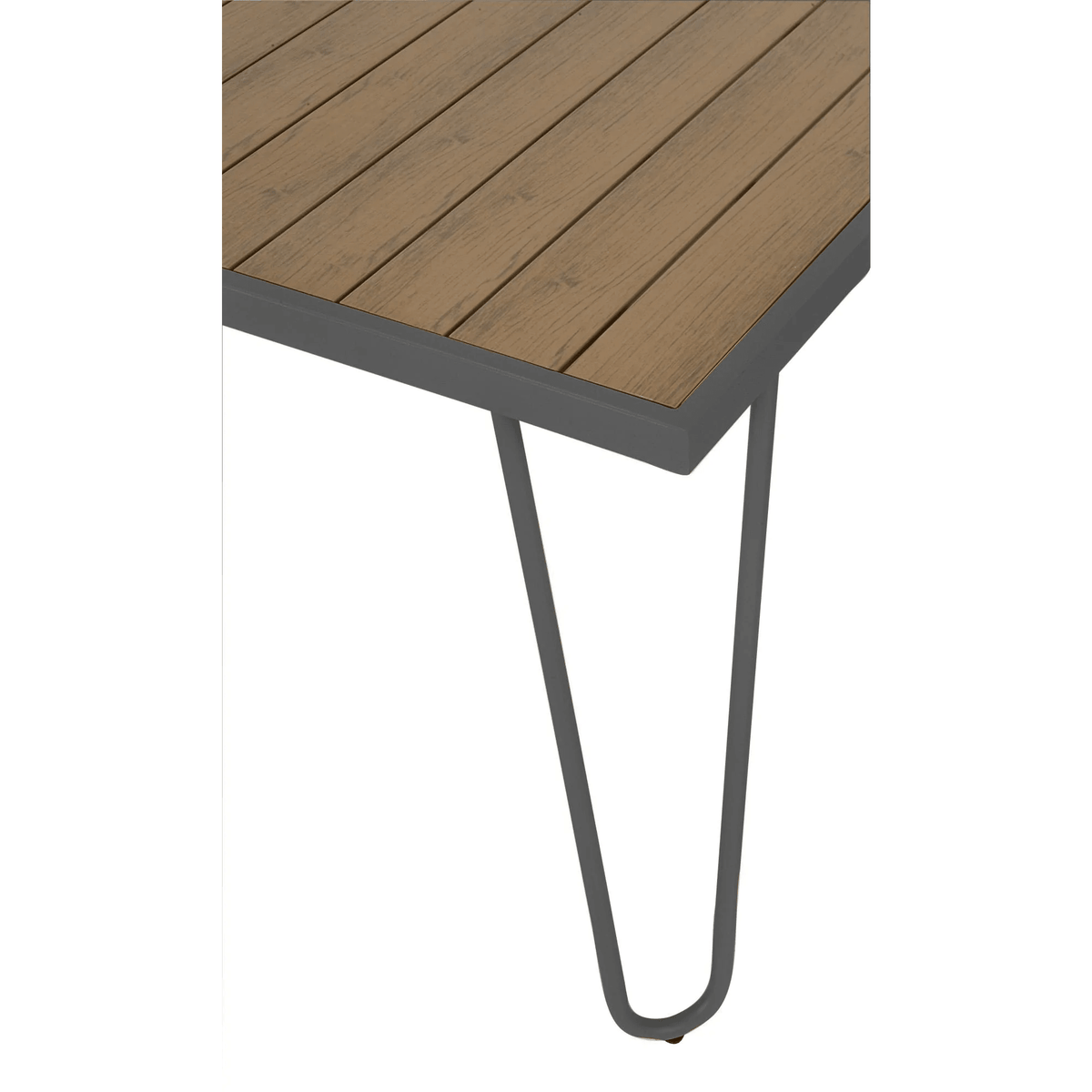 Cosco Novogratz Paulette 5&#39; Table and Bench Set - Charcoal | 88192CNOEUK (7543675486396)