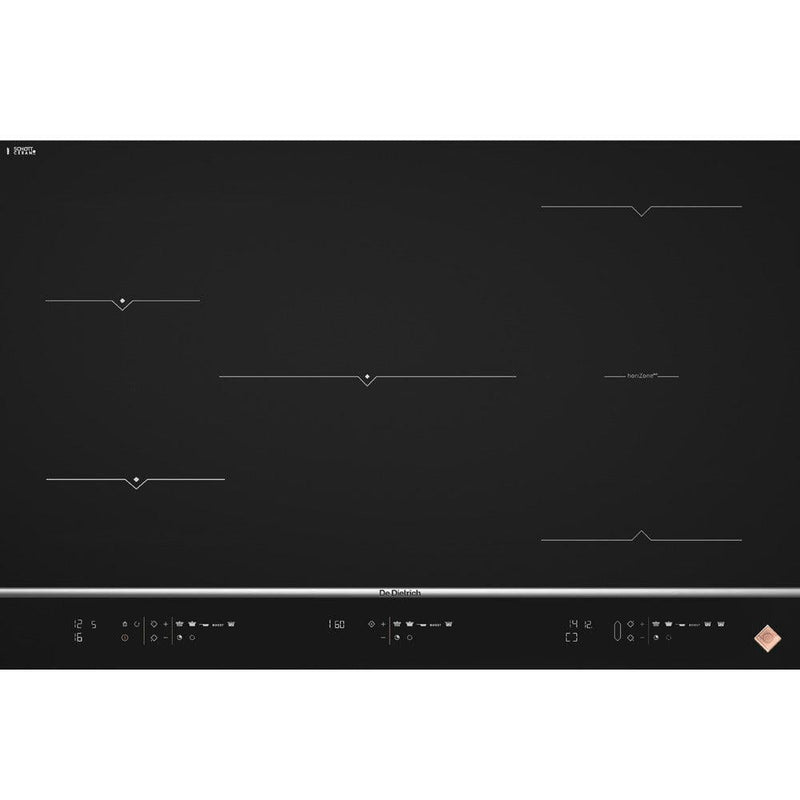 De Dietrich Absolute Black 80CM 5 Zones & 1 HoriZone Induction Hob - Black | DPI7878X (7506885640380)