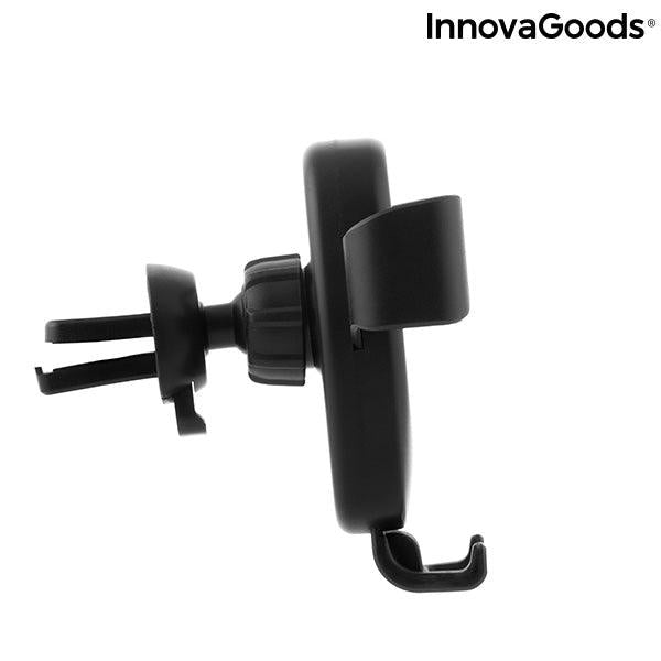 InnovaGoods Wolder Mobile Holder with Wireless Charger - Black | 815974 (7542236774588)