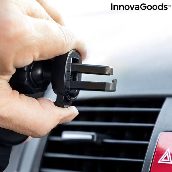 InnovaGoods Wolder Mobile Holder with Wireless Charger - Black | 815974 (7542236774588)
