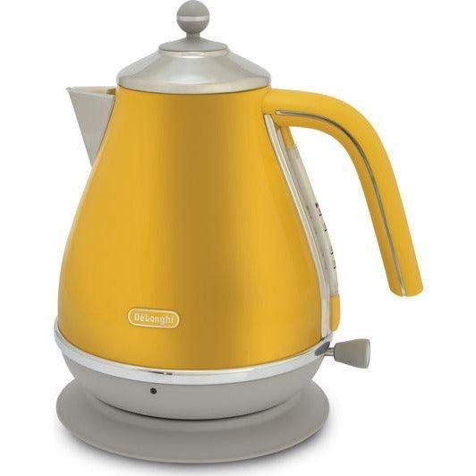 Delonghi 1.7L 3000W Jug Kettle - Yellow | KBOC3001.Y from DID Electrical - guaranteed Irish, guaranteed quality service. (6890804707516)