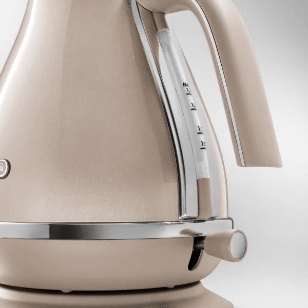 DeLonghi Icona Metallics 1.7L 2000W Jug Kettle - Beige | KBOT3001.BG (7258432831676)
