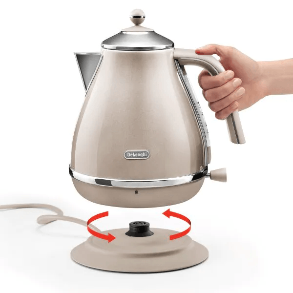DeLonghi Icona Metallics 1.7L 2000W Jug Kettle - Beige | KBOT3001.BG (7258432831676)