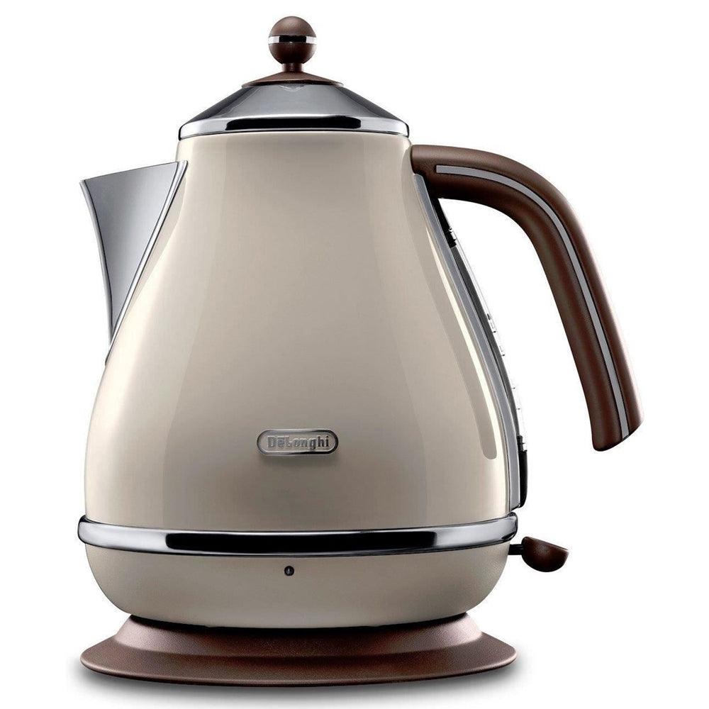 DeLonghi Icona Vintage 1.7L Jug Kettle - Beige | KBOV3001.BG from DID Electrical - guaranteed Irish, guaranteed quality service. (6890735960252)