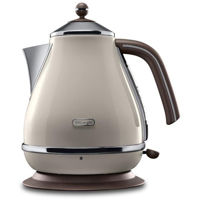 DeLonghi Icona Vintage 1.7L Jug Kettle - Beige | KBOV3001.BG from DID Electrical - guaranteed Irish, guaranteed quality service. (6890735960252)