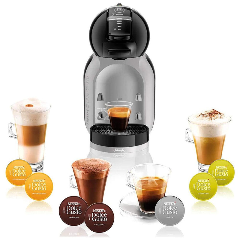 DeLonghi Nescafe Dolce Gusto 0.8L Mini Pod Coffee Machines - Black and Grey | EDG155.BGBPK (7265211351228)
