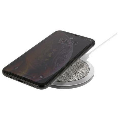 Deltaco 10W Fast Wireless Charger for iPhone and Android - Grey | QI1032 (7151268397244)