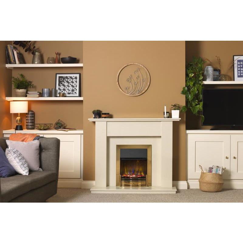 Dimplex Dumfries Optiflame 3D Electric Inset Fire - Brass | DMF20BR from DID Electrical - guaranteed Irish, guaranteed quality service. (6977667727548)