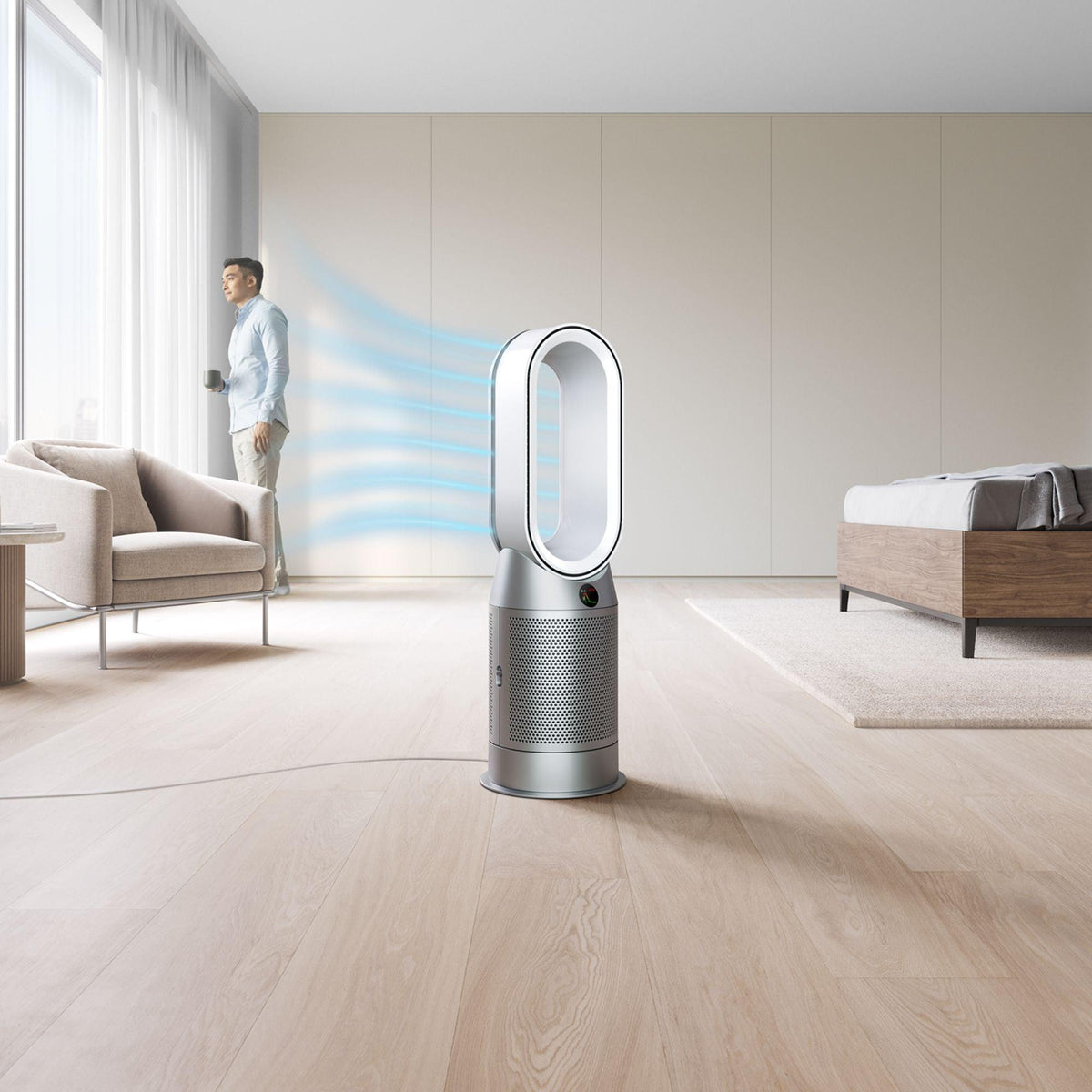 Dyson Pure Hot + Cool Air Purifying Fan Heater - White &amp; Silver | HP07 (7195053981884)