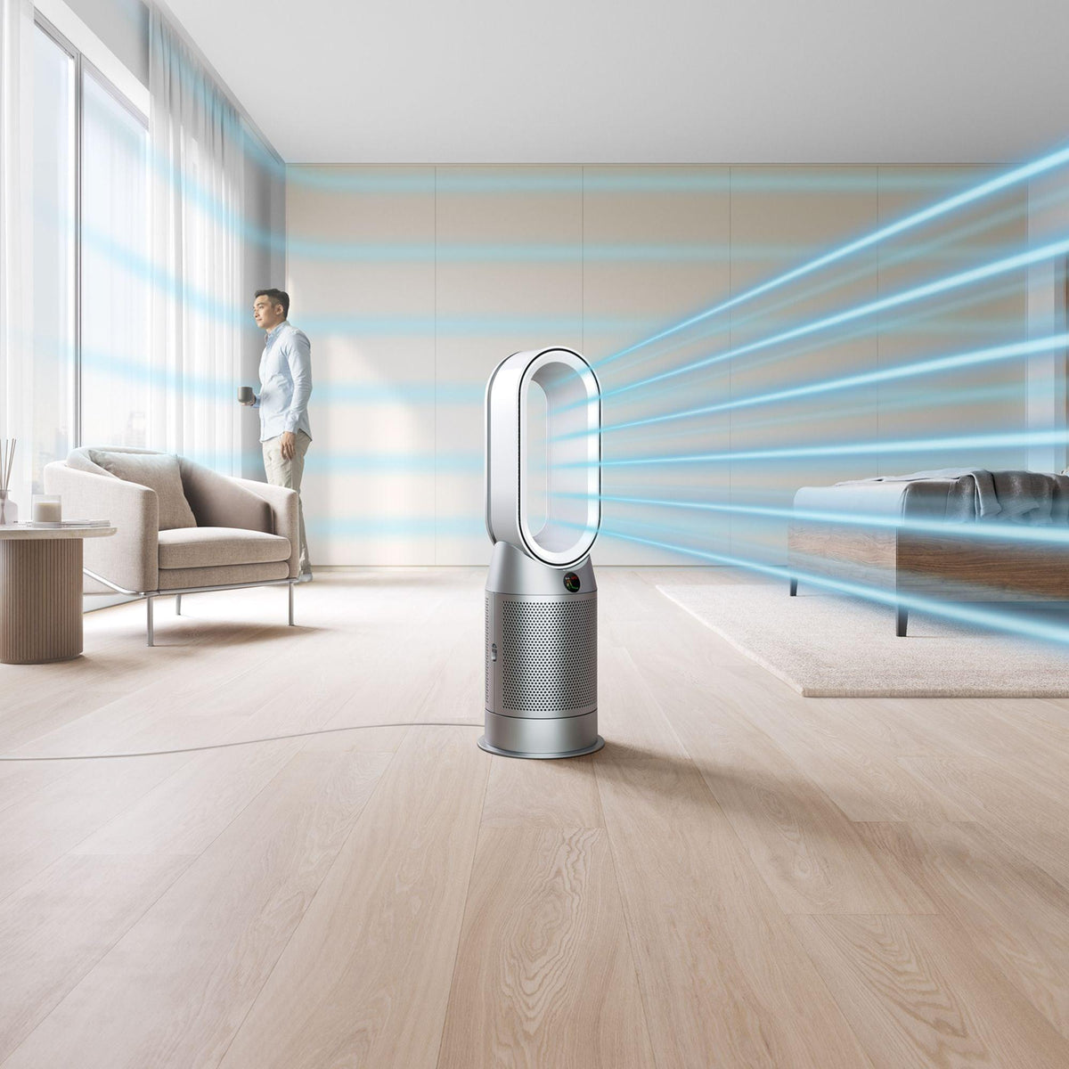 Dyson Pure Hot + Cool Air Purifying Fan Heater - White &amp; Silver | HP07 (7195053981884)