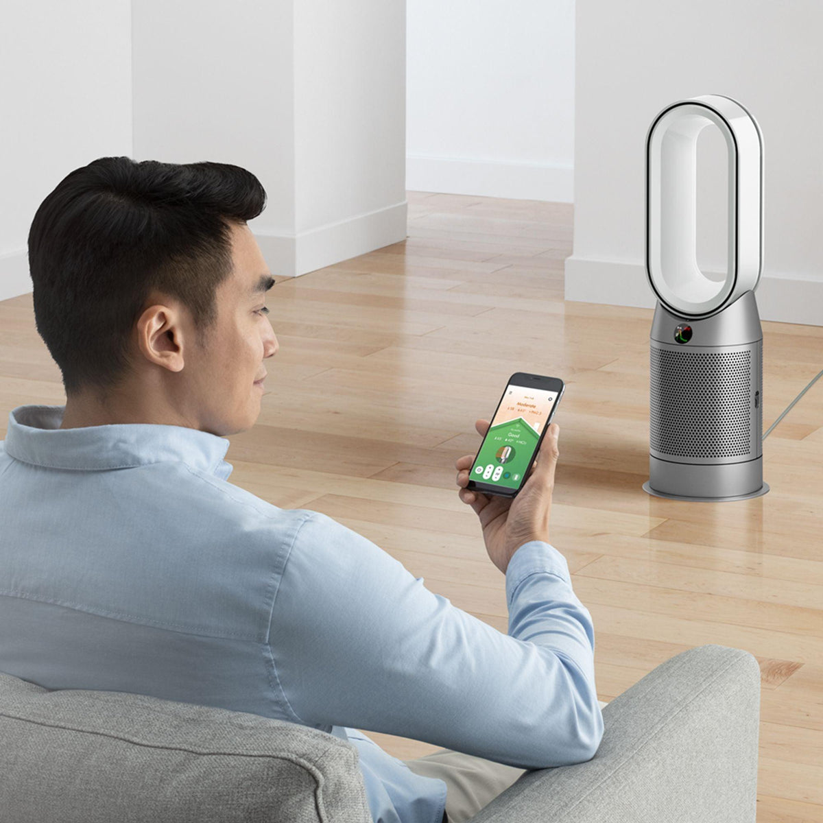 Dyson Pure Hot + Cool Air Purifying Fan Heater - White &amp; Silver | HP07 (7195053981884)