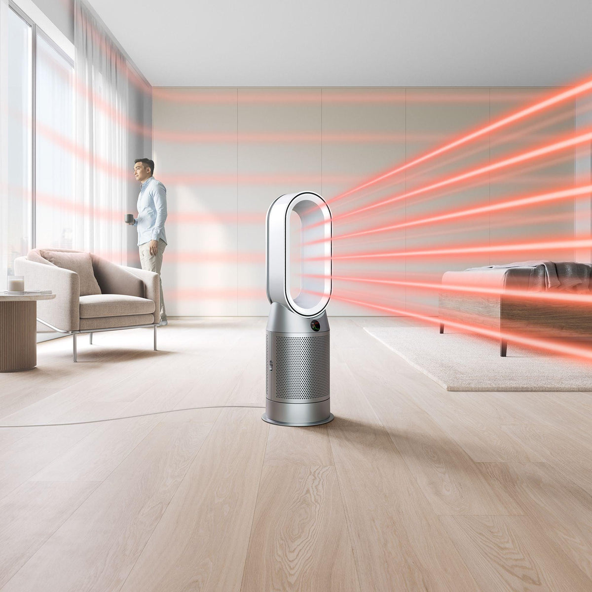 Dyson Pure Hot + Cool Air Purifying Fan Heater - White &amp; Silver | HP07 (7195053981884)