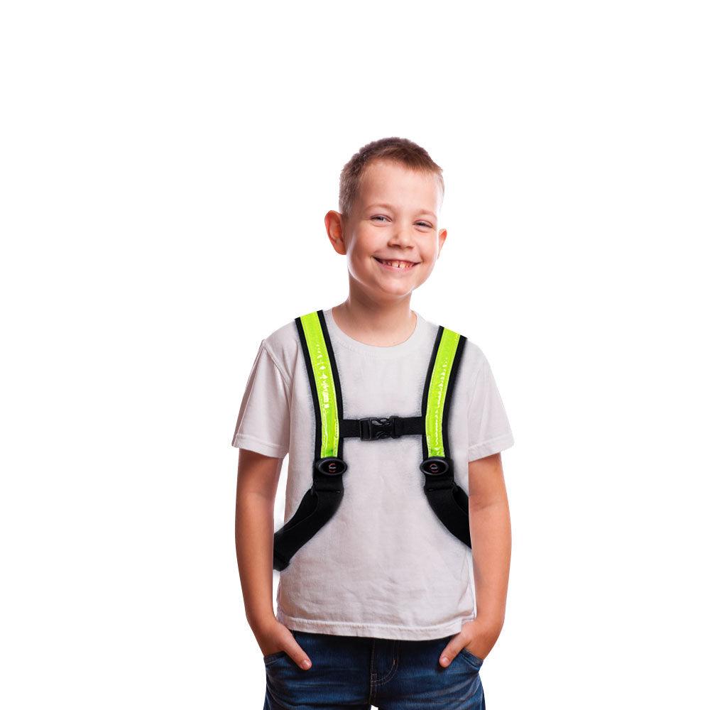 Easypix StreetGlow LED Light Vest for Kids (S/M) - Neon Green | 65000 (7513038520508)