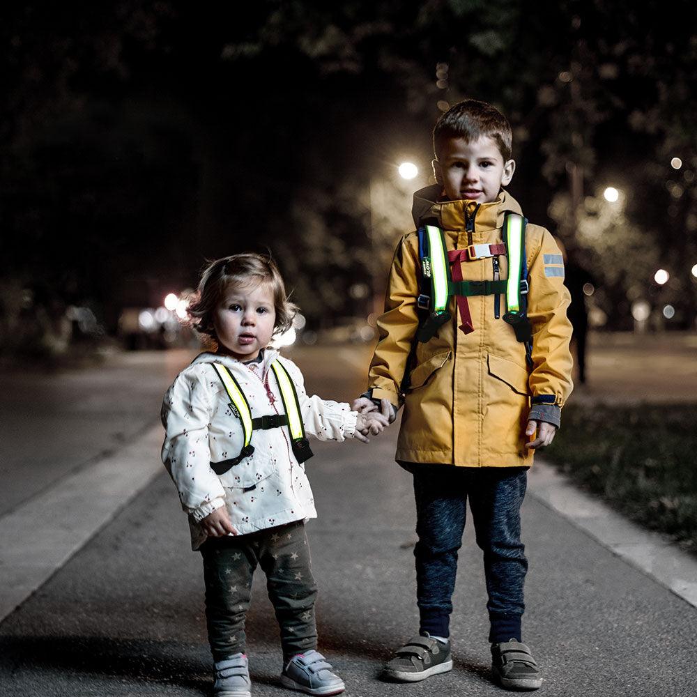 Easypix StreetGlow LED Light Vest for Kids (S/M) - Neon Green | 65000 (7513038520508)