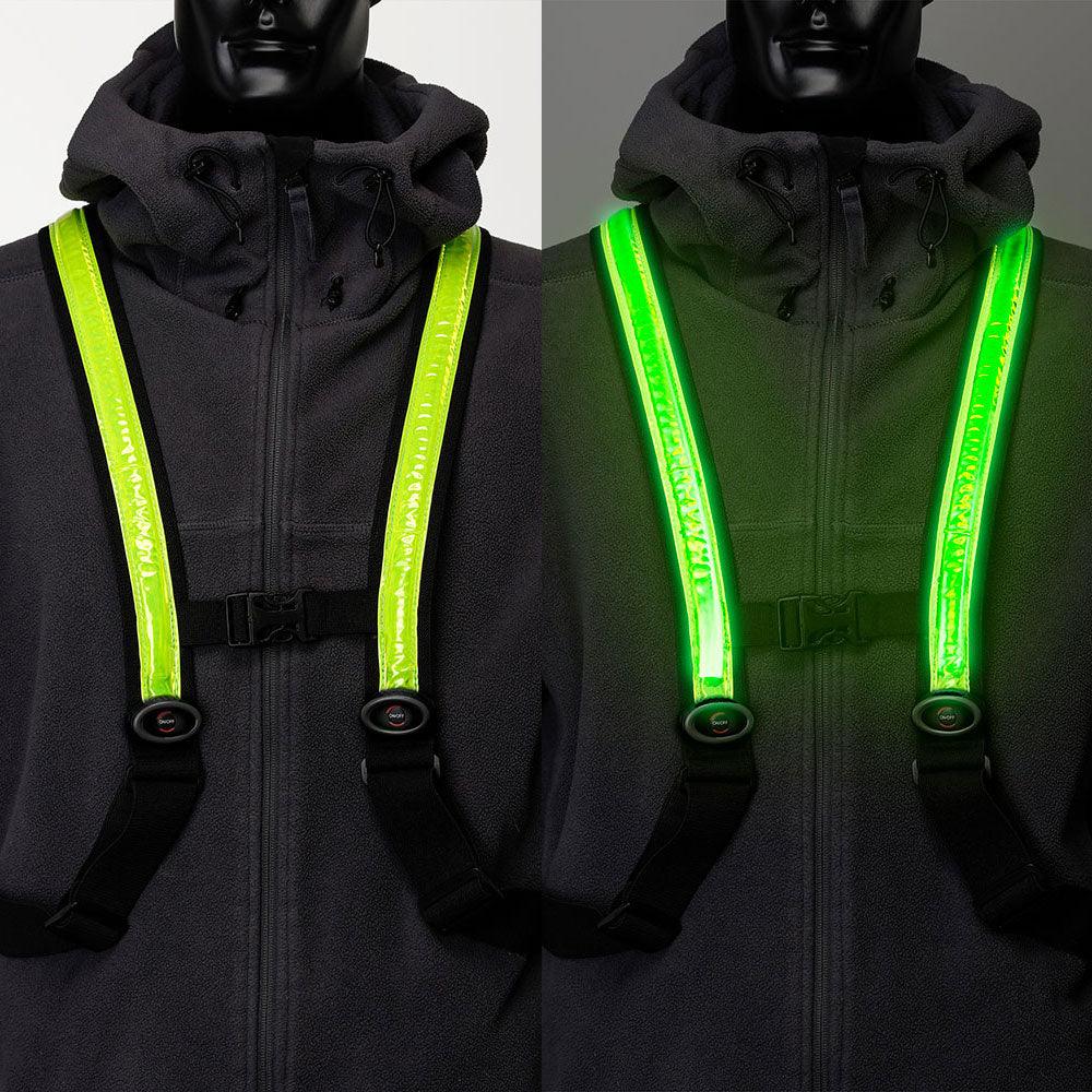 Easypix StreetGlow LED Light Vest for Kids (S/M) - Neon Green | 65000 (7513038520508)