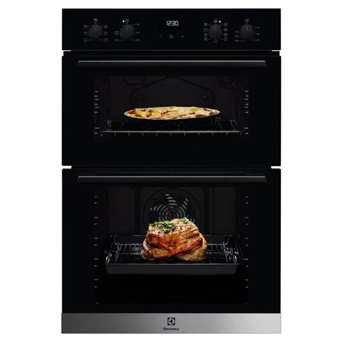 Electrolux 59CM Built-In Electric Double Oven - Black | KDFEC40K from DID Electrical - guaranteed Irish, guaranteed quality service. (6977586593980)
