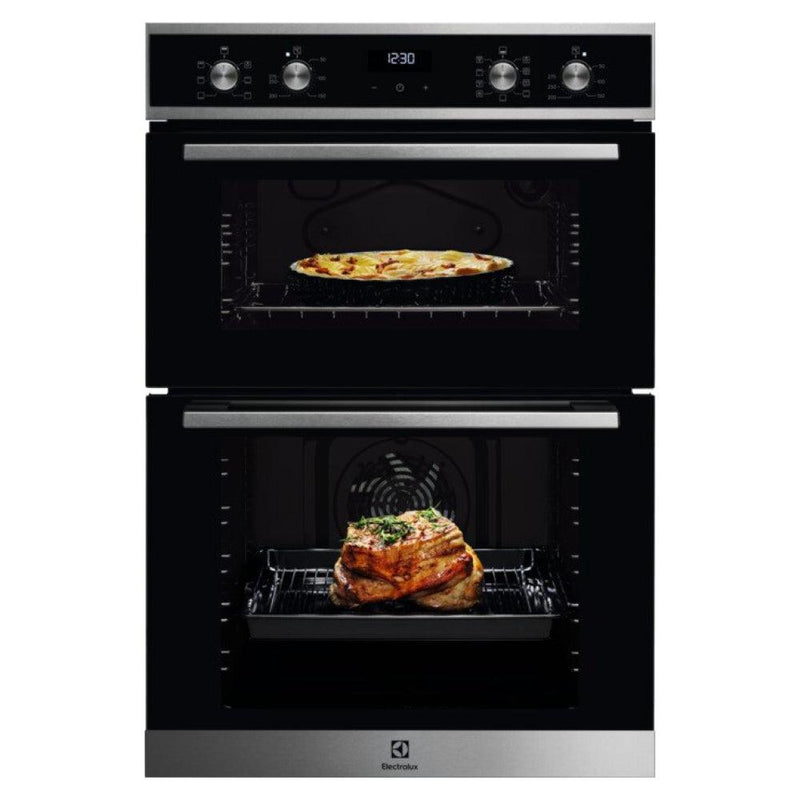 Electrolux 59CM Built-In Electric Double Oven - Stainless Steel | KDFEC40X from DID Electrical - guaranteed Irish, guaranteed quality service. (6977520435388)