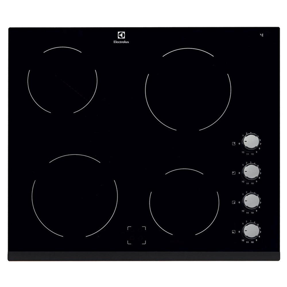 Electrolux 60cm Electric Ceramic Hob - Black | EHF6140ISK from DID Electrical - guaranteed Irish, guaranteed quality service. (6890764435644)