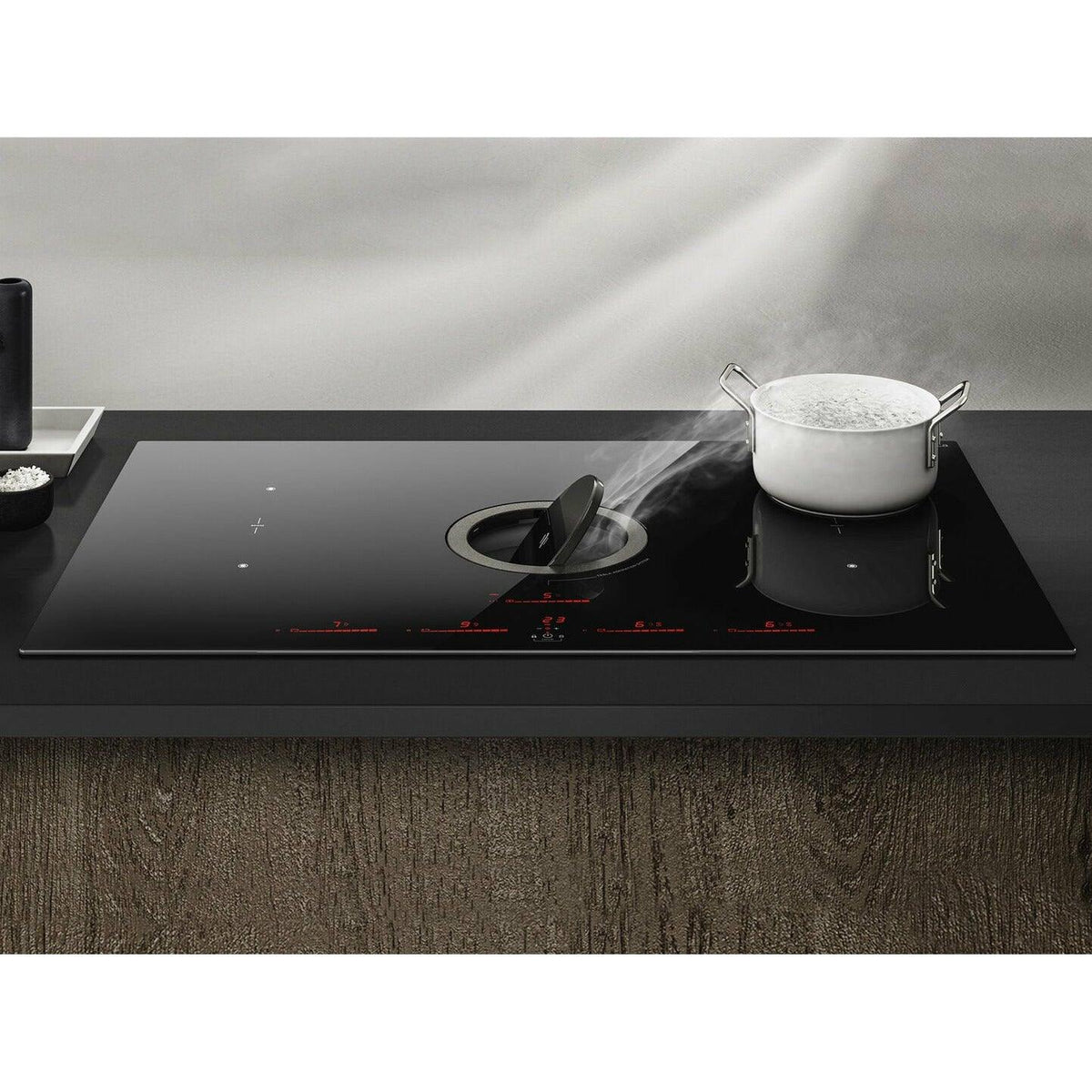 Elica NikolaTesla Switch 83CM Filtering Induction Hob - Black | NIKOSWITCHRECYCLEBL (7515494121660)