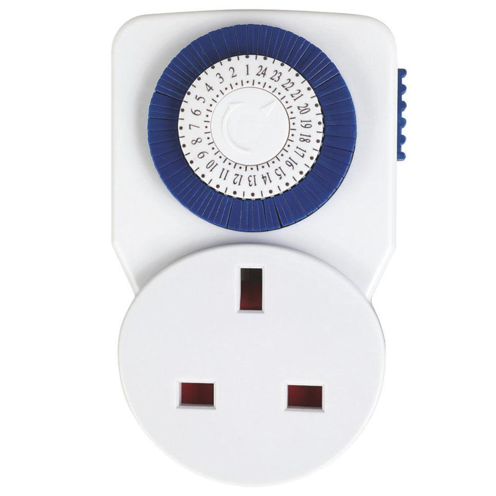 300696_Elpine 24 Hour Manual Plug-In Timer Socket - White-1 (7426279080124)