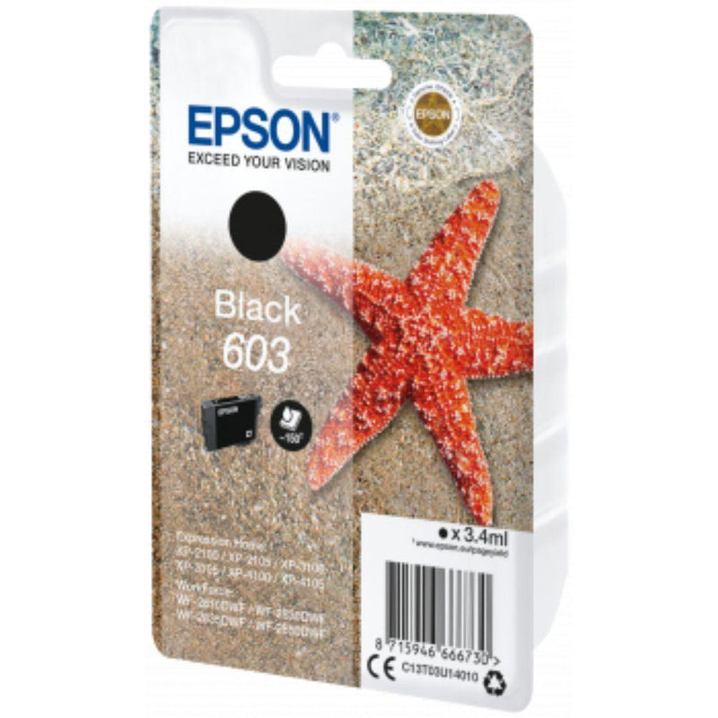 Epson Starfish 603 Singlepack Ink Cartridge - Black | SEPS1457 (7307646566588)