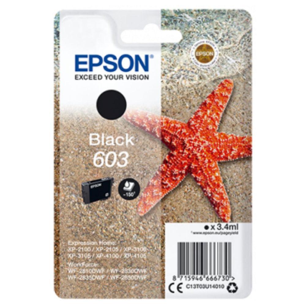 Epson Starfish 603 Singlepack Ink Cartridge - Black | SEPS1457 (7307646566588)