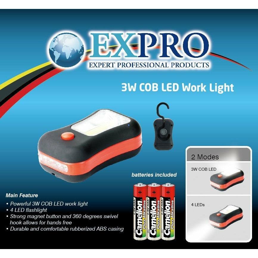 430982_EXPRO 3W COB Handy LED Torch - Black-2 (7376202596540)