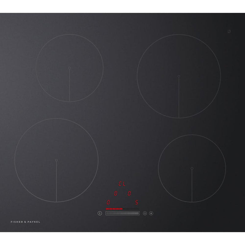 Fisher & Paykel 60cm 4 Zone Induction Hob - Black | CI604CTB1 from DID Electrical - guaranteed Irish, guaranteed quality service. (6977396474044)