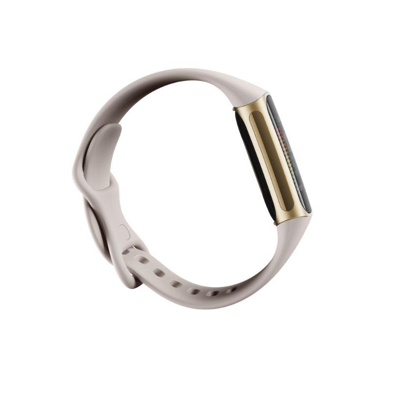 Fitbit Charge 5 Fitness and Health Tracker - Lunar White / Soft Gold Stainless Steel | 79-FB421GLWT (7172747034812)