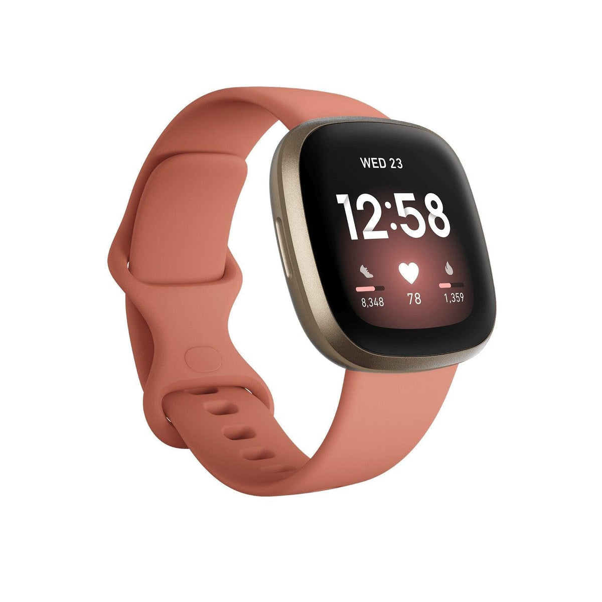 Fitbit Versa 3 Health &amp; Fitness Smart Watch - Pink Clay | 79-FB511GLPK from DID Electrical - guaranteed Irish, guaranteed quality service. (6977510179004)